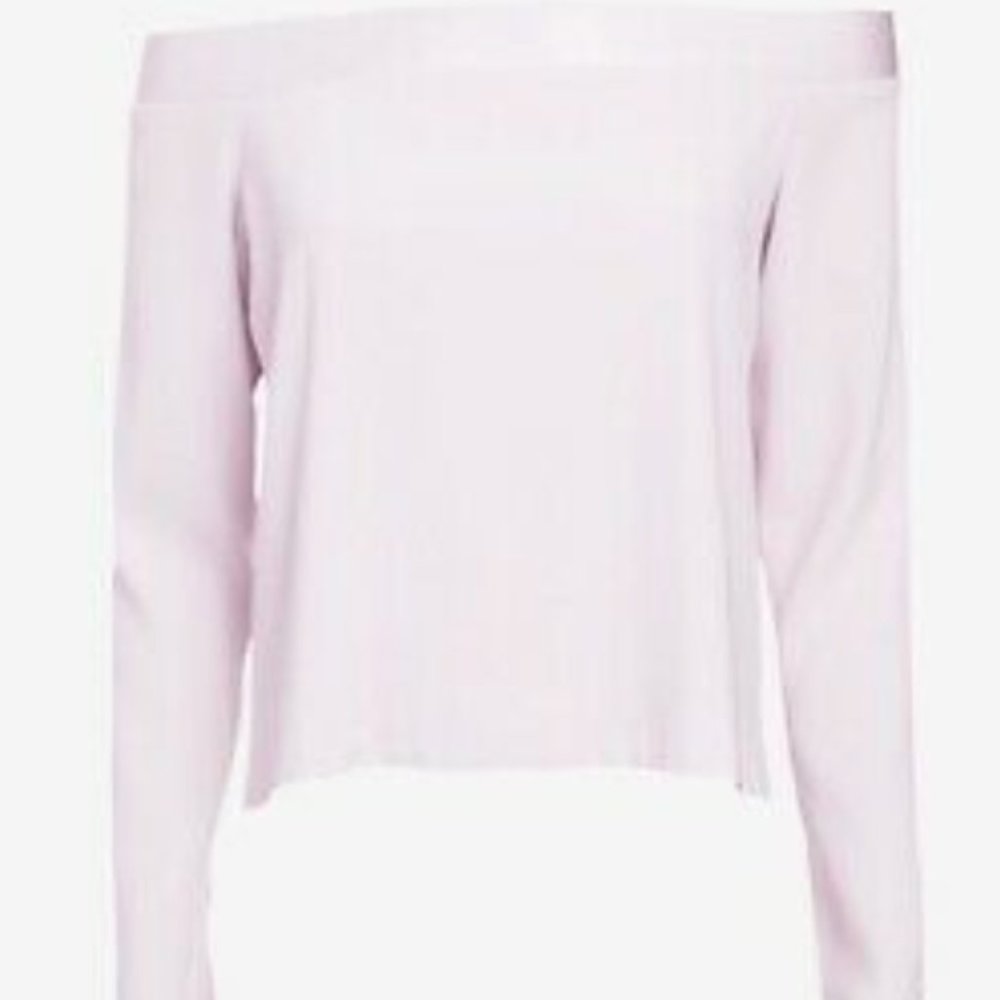 Intermix Pink Dawn Off The Shouler Blouse Lilac